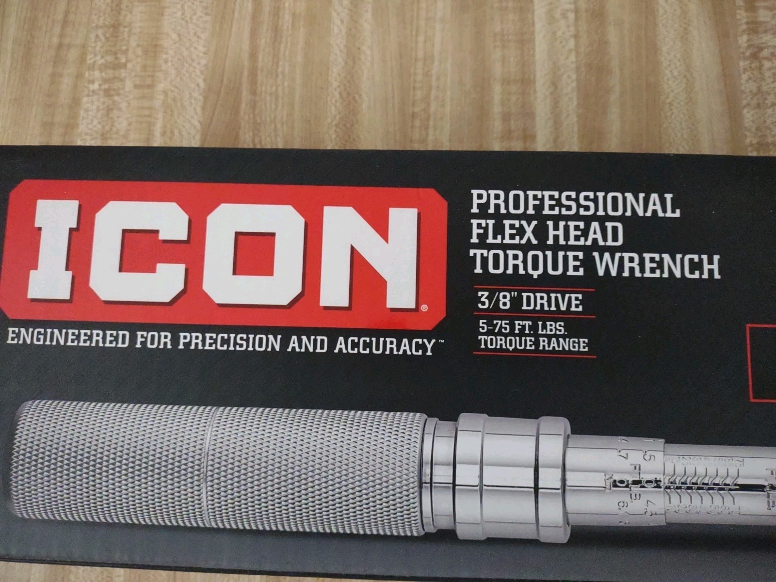 Icon TW2-F75 3/8" Drive Professional Flex-Head Torque Wrench - NEW IN BOX! gallery