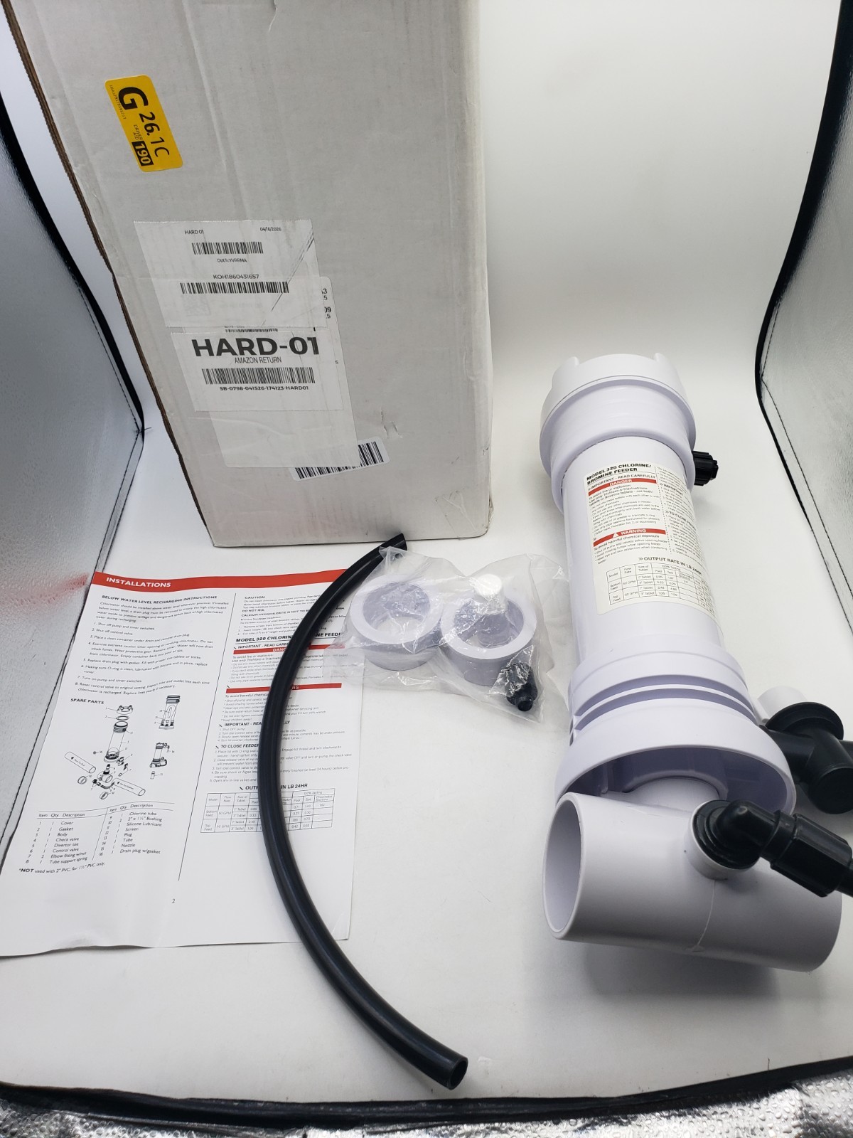 Vikua R171096 Automatic Chlorinator PENTAIR Rainbow 320 In-Line Bromine Feeder gallery
