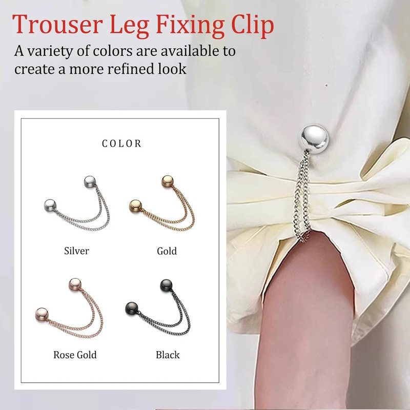 2pc Random Multi-Function Clothing Clips - No-Pin Styling Clip for Scarf gallery