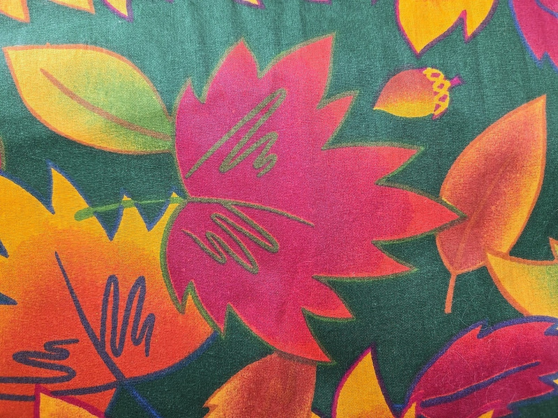 60"x103" Rectangular Tablecloth Leaf Acorn Design Heavyweight fabric gallery