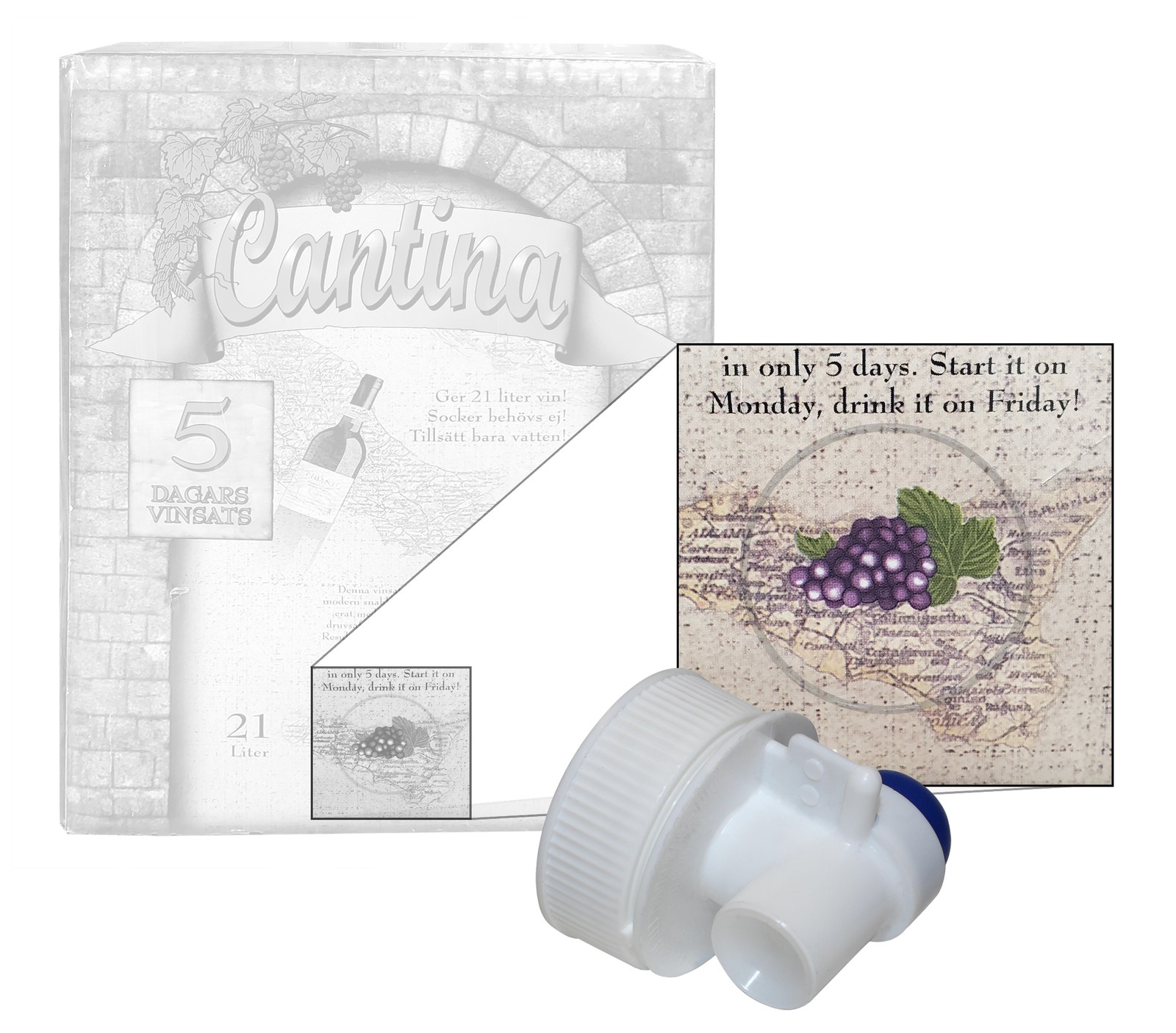 Screw On Tap For The Wine Bladders In Cantina Wine Kits (Bag-In-Box Tap/Spigot) gallery