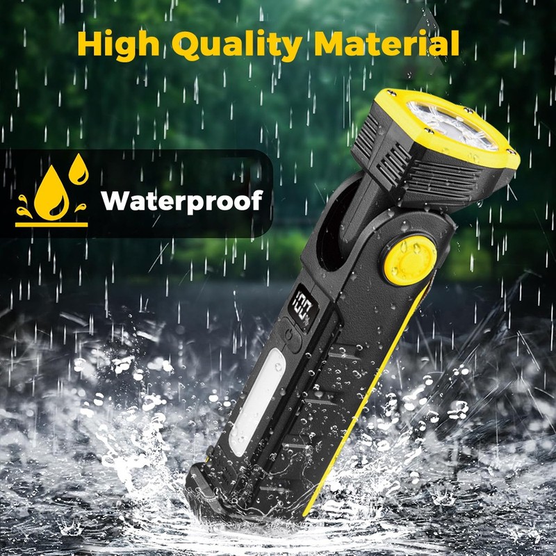 Rechargeable LED Work Light Mechanic Flashlight Lamp Magnetic Base Super Bright gallery