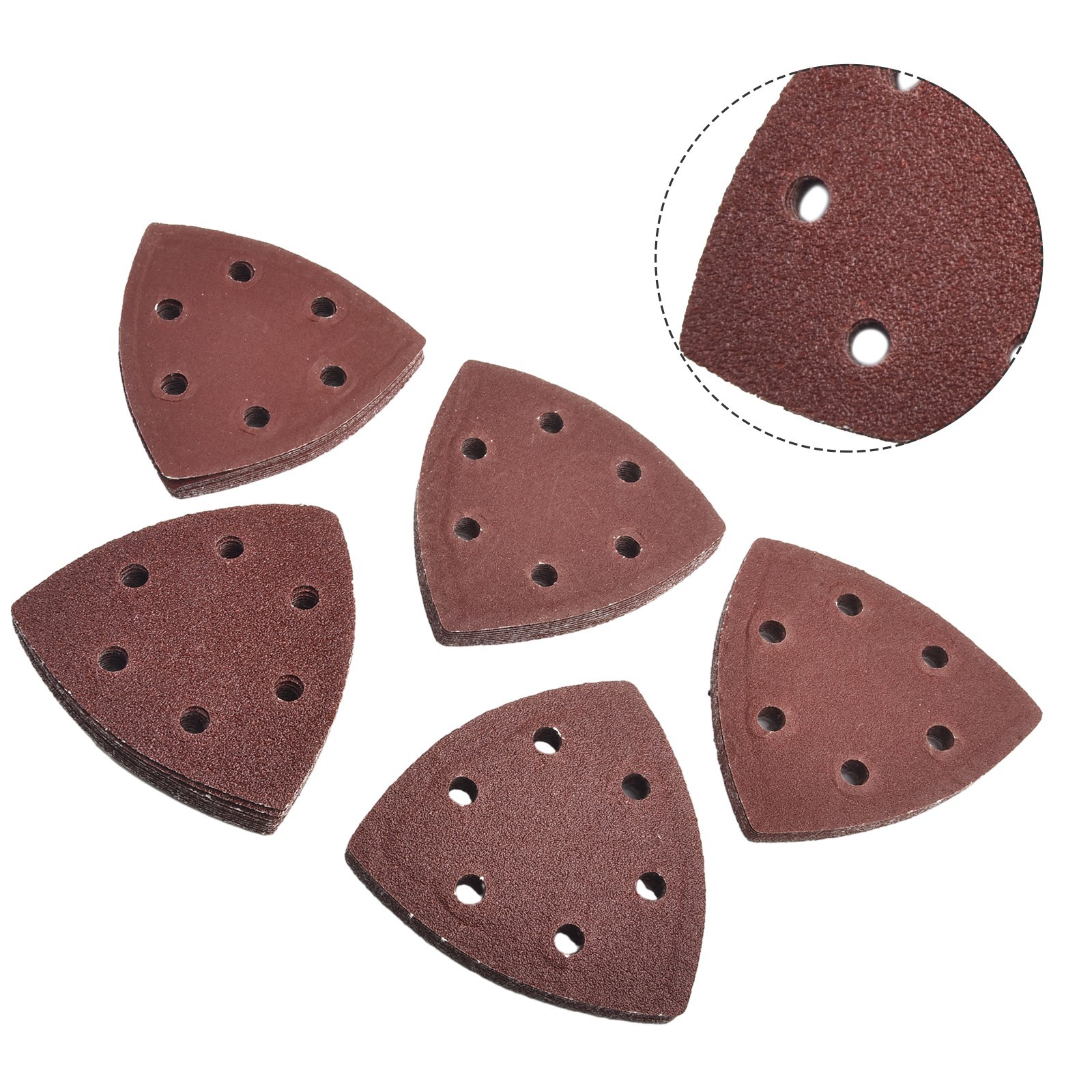 50x 90cm Sanding Sheets Paper Pads Set Triangle Sandpaper Aluminum Oxide 60-240# gallery