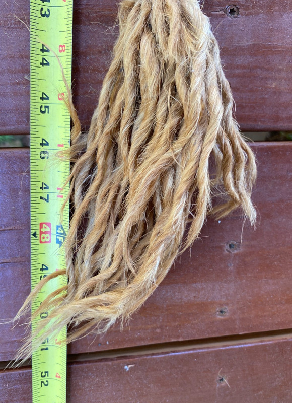 Vintage Retro Twisted Braided Macrame Plant Hanger Boho 70’s Brown 52 In Long gallery