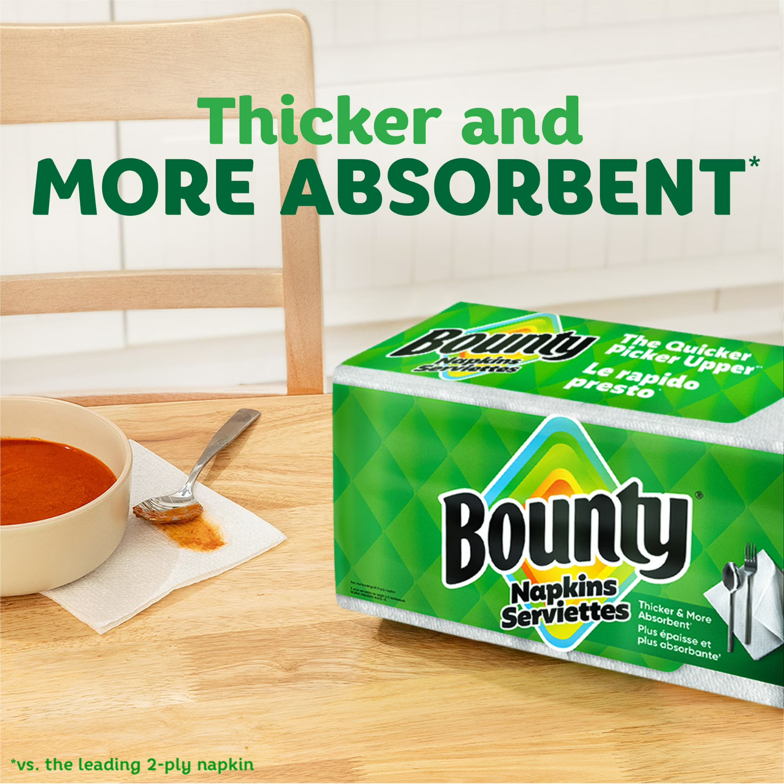Bounty Everyday Disposable Paper Napkins, White, 400 Count Napkins Free Shipping gallery
