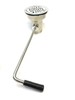 Twist Lever Handle Waste Strainer 3.5” Sink Drain Opening Commercial gallery