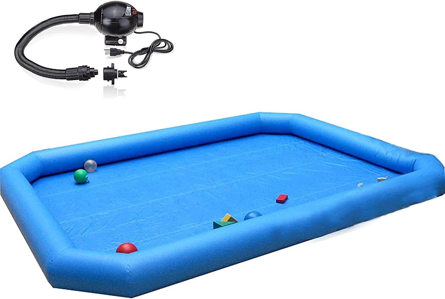Inflatable Pool 23x23x1.8ft for Water Walking/Rolling Ball &110V Blowers Summer gallery