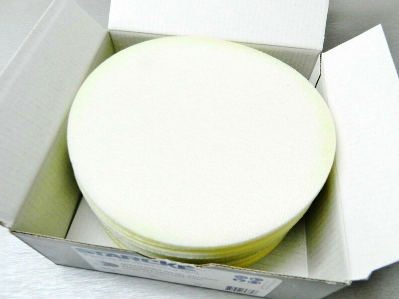 STARCKE Flexible Foam Hook & Loop 6” Grip Discs 500 Grit White 10-Pack Germany gallery