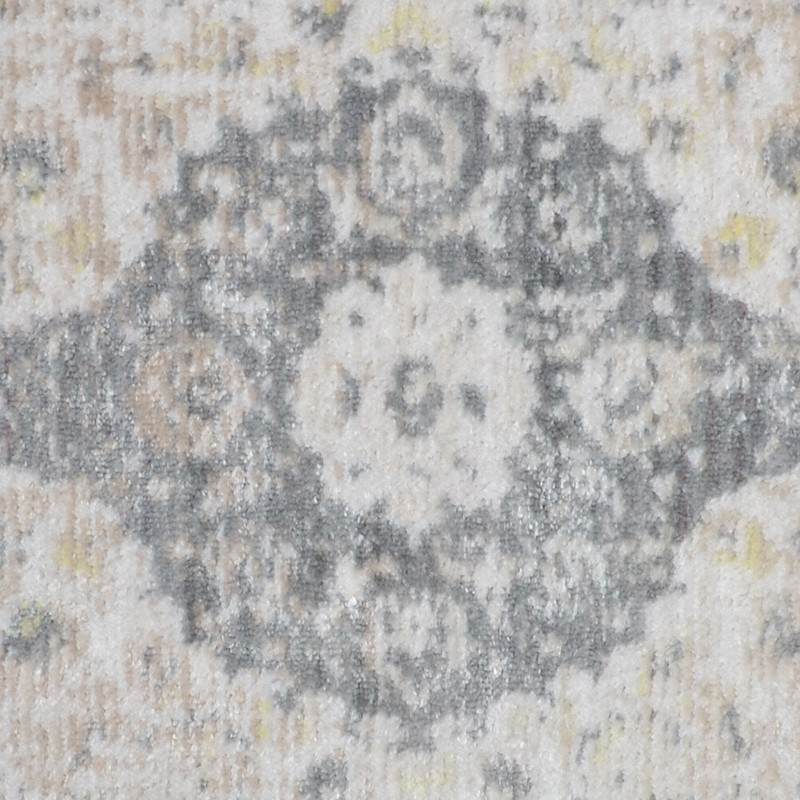 Machine Woven Crossweave Polyester 2'6''x9'10'' Runner Area Rug Oriental Cream gallery