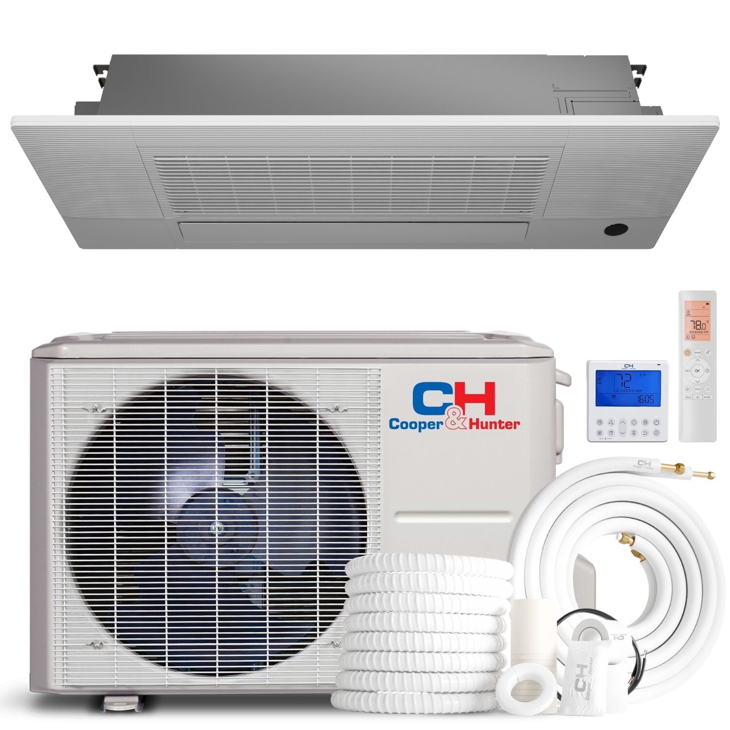 12000 BTU 230V One Way Ceiling Cassette Mini Split Air Conditioner gallery