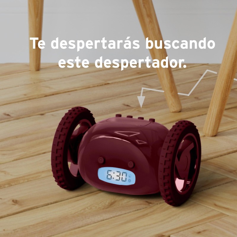 CLOCKY Extra Loud Alarm Clock on Wheels for Heavy Sleepers, Vibrating, Runs Away gallery