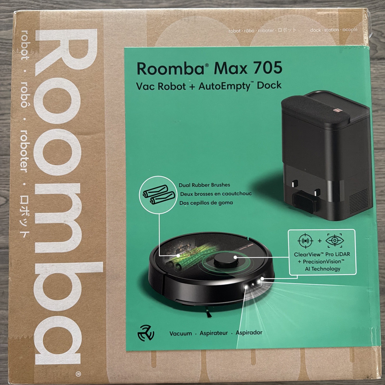 iRobot Roomba Max 705 Robot Vacuum + Auto Empty Dock LiDAR Navigation gallery