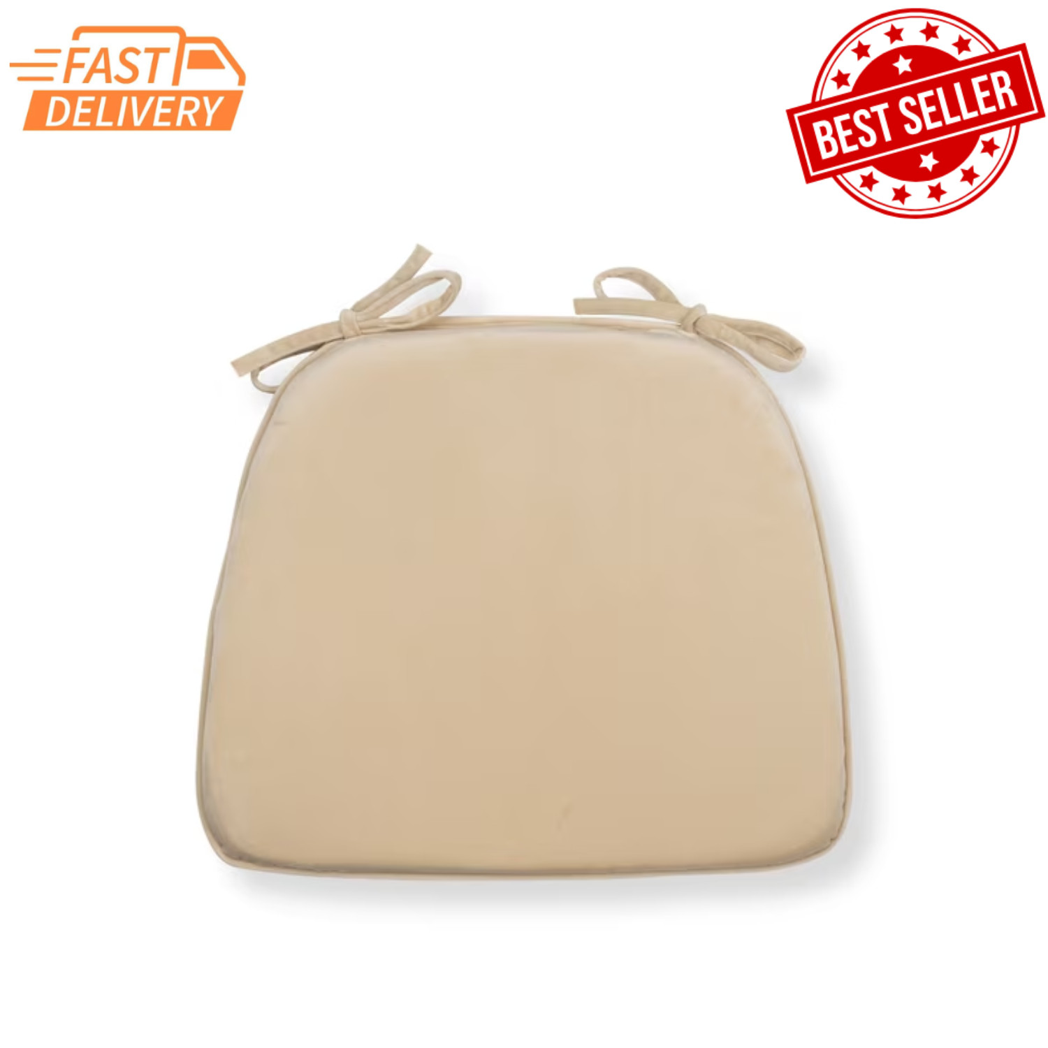 Better Homes Gardens Beige Memory Foam Chair Cushion 17.5” x 14.75” Single gallery