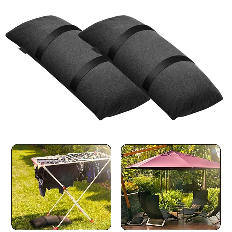 Sleek Design 49Lbs Canopy Umbrella Base Weights Easy to Fill Stylish Aesthetic gallery