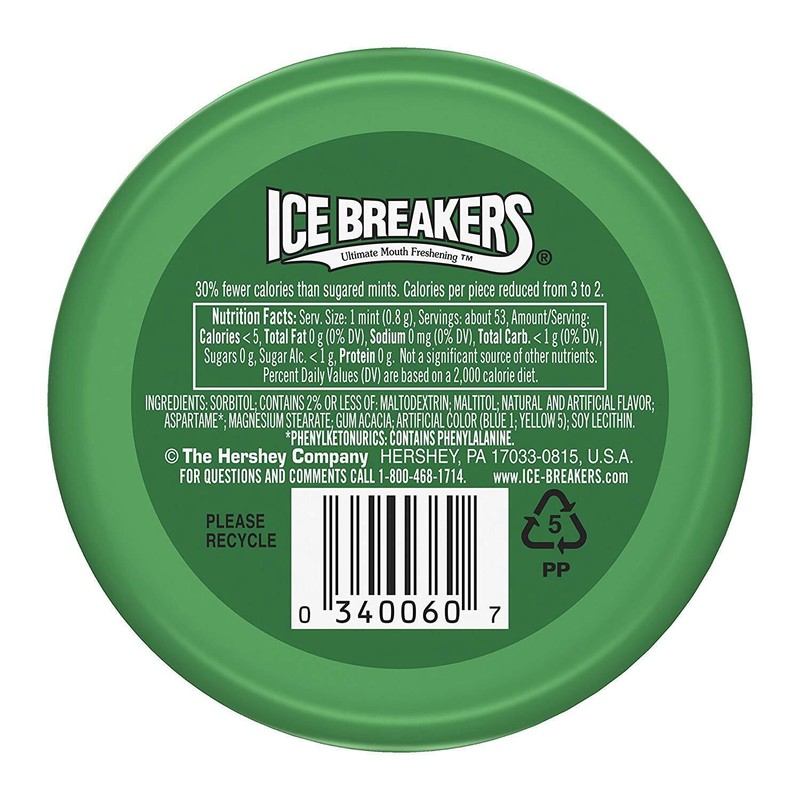 Ice Breakers Spearmint Mints, 1.5-Ounce Pucks (Pack of 16) gallery