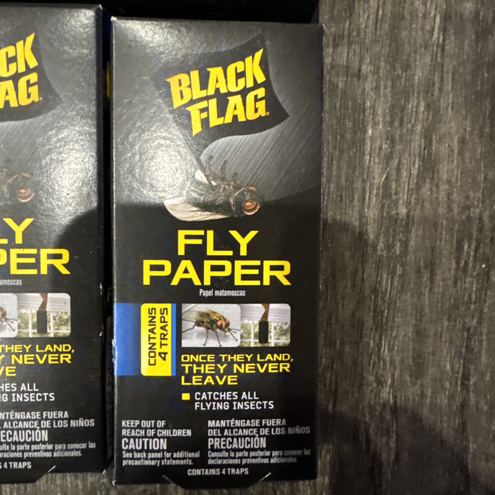 Black Flag HG-11016 Fly Paper Insect Trap, 6 Packs Of 4 Count Ships Fast gallery