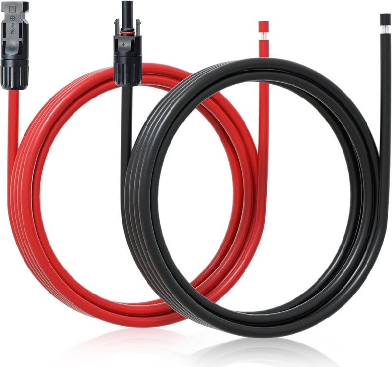 Universal Compatible 10AWG Solar Extension Cable 30A - Plug and Play Reliability gallery