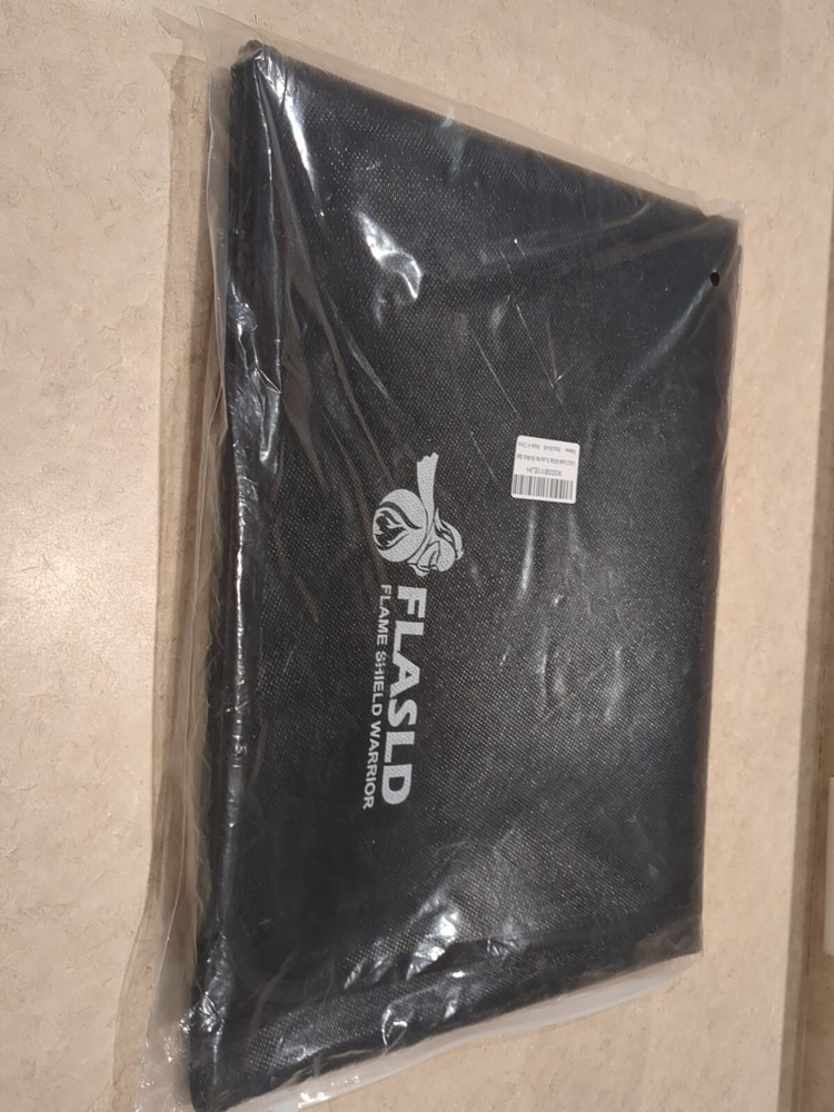 Deck Patio Under Grill Mat Flasld Flame Shield Warrior 36x48 Black New In Wrap