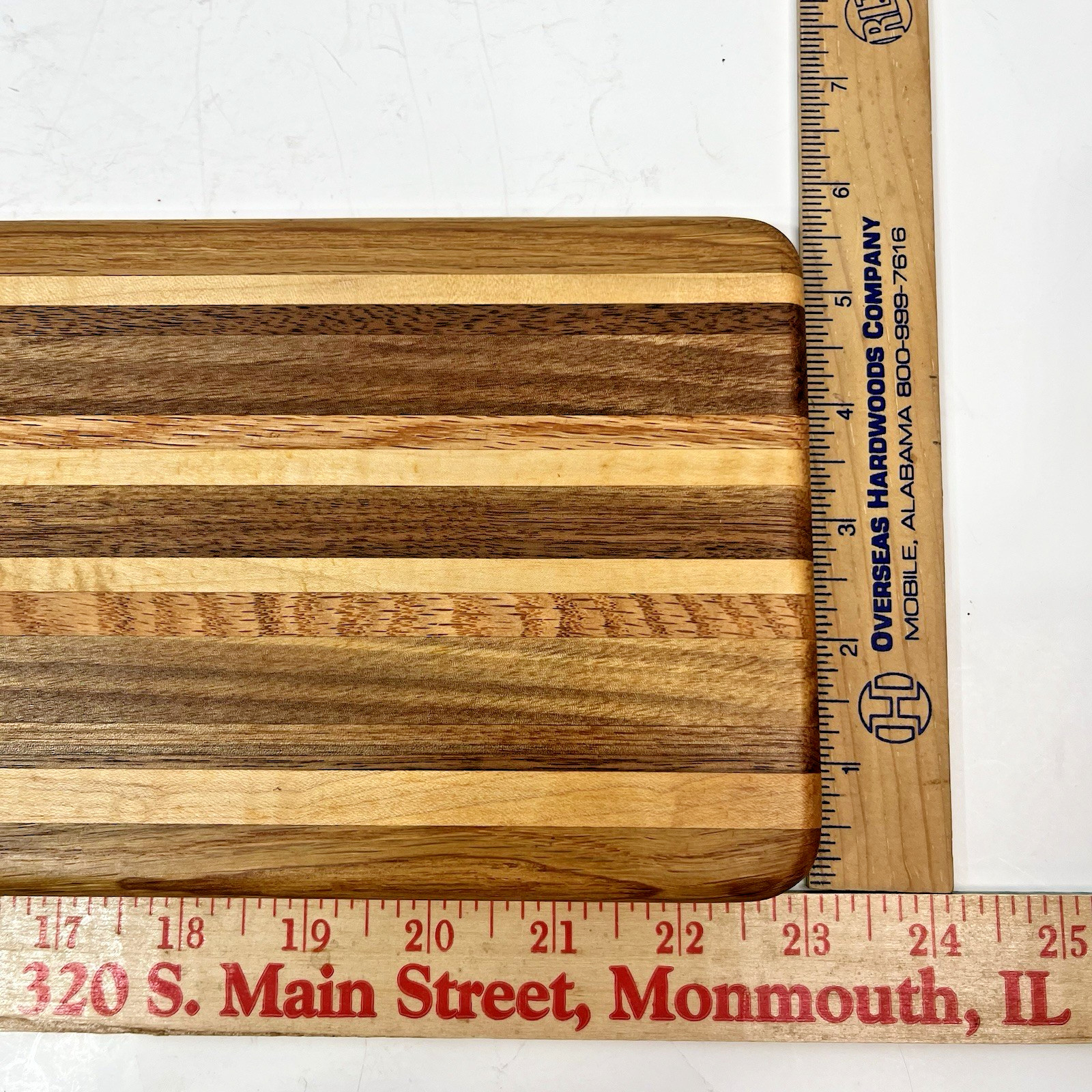 Handcrafted Wood Cutting Board Cheese Meat Charcuterie Made In Illinois 23x5x3/4 gallery
