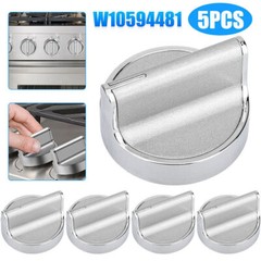 5 Pack W10594481 Burner Control Knob for WPW10646805 Stove Knobs for Whirlpool