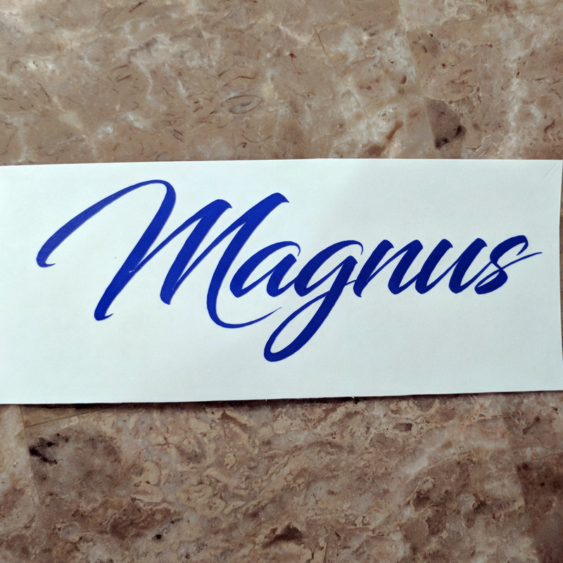 Cursive Custom Text Vinyl Decal Sticker | Personalized Fancy Script Lettering gallery