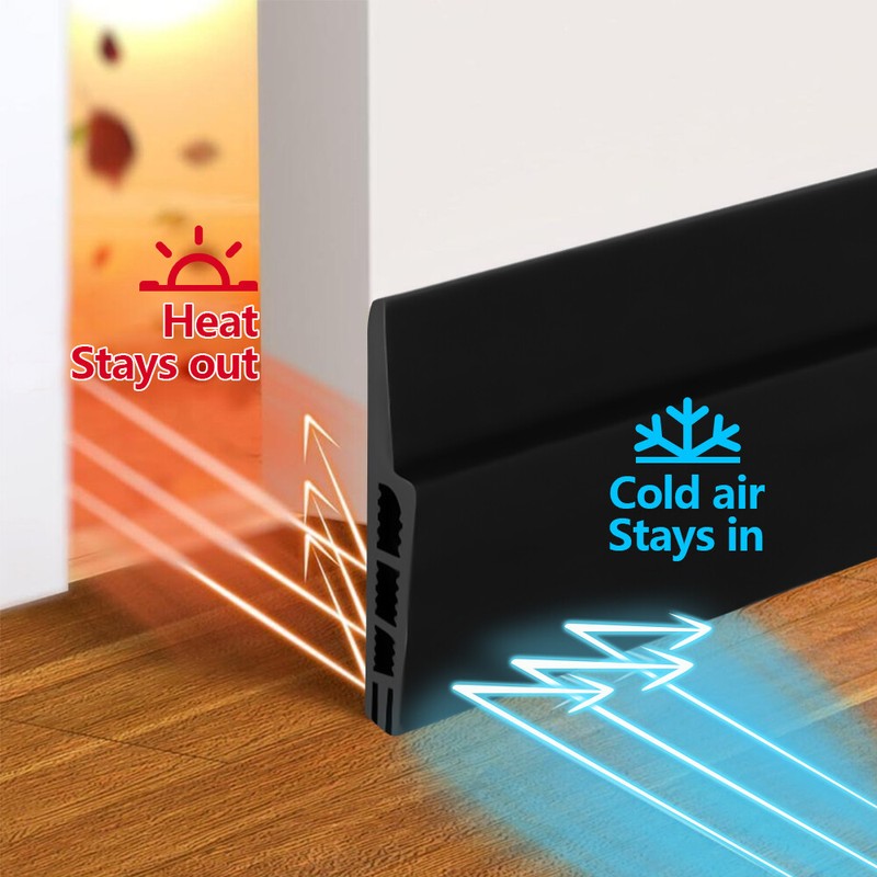 Under Door Sweep Weather Stripping Draft Stoppers-Wind Blocker Strong Adhesive gallery