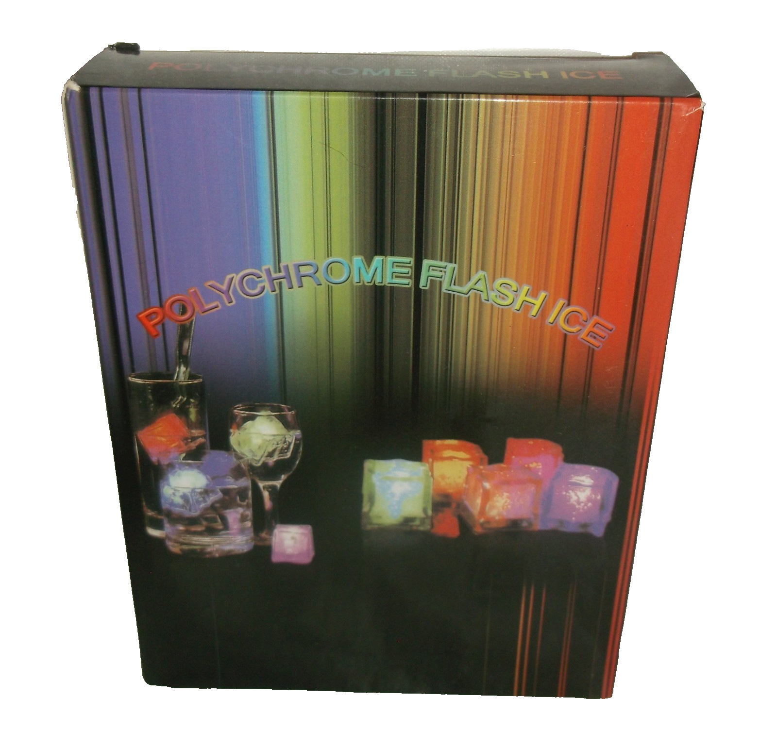 NIB 12Pk Light Up Ice Cubes Multi Color Led Changing Lights for Drinks gallery