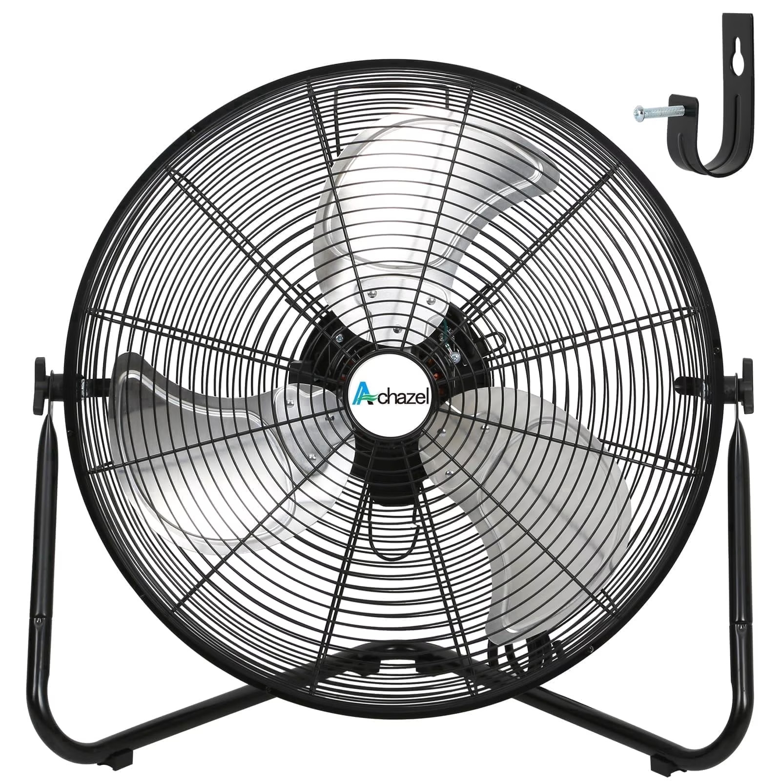 Achazel 20" High Velocity Floor Fan 3-Speed 5200 CFM with Wall Mount System NEW gallery
