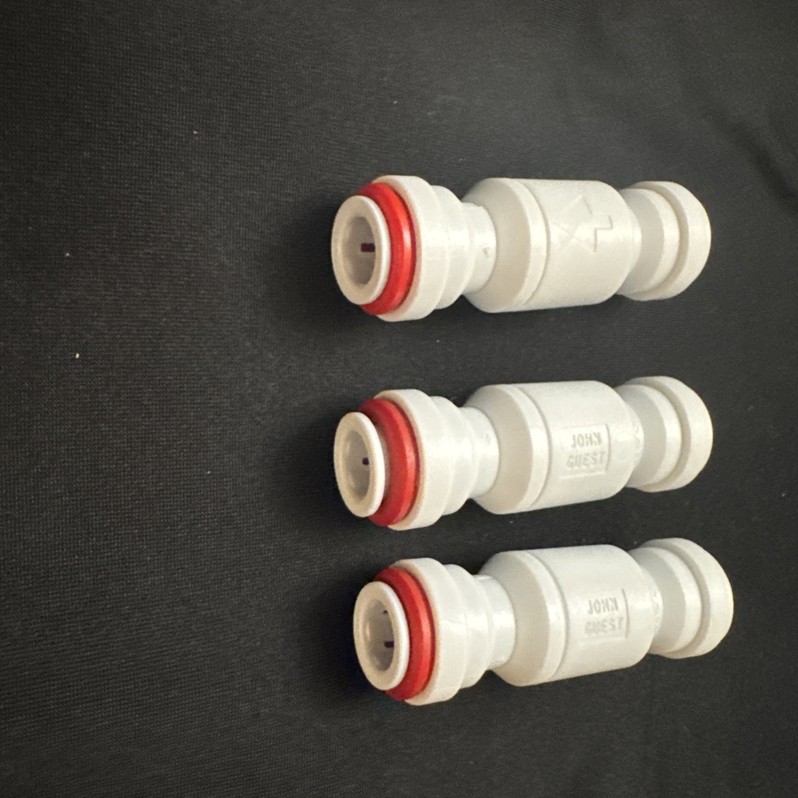 3x John Guest 3/8 Inch Imperial Single Check Valve Push to Connect Plastic gallery