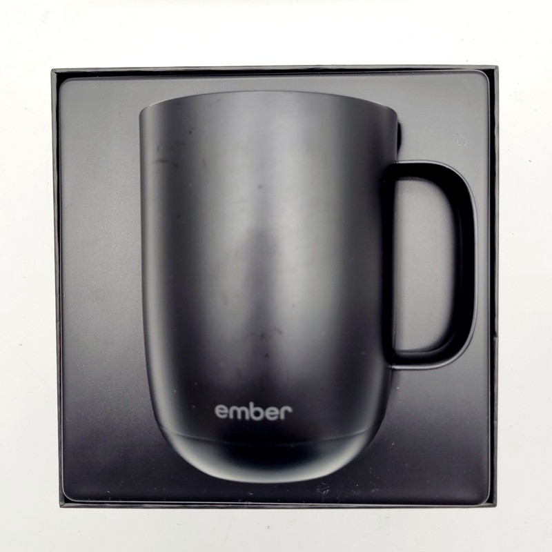 Ember Temperature Control Ceramic Mug 14oz Black Open Box CM171400US gallery