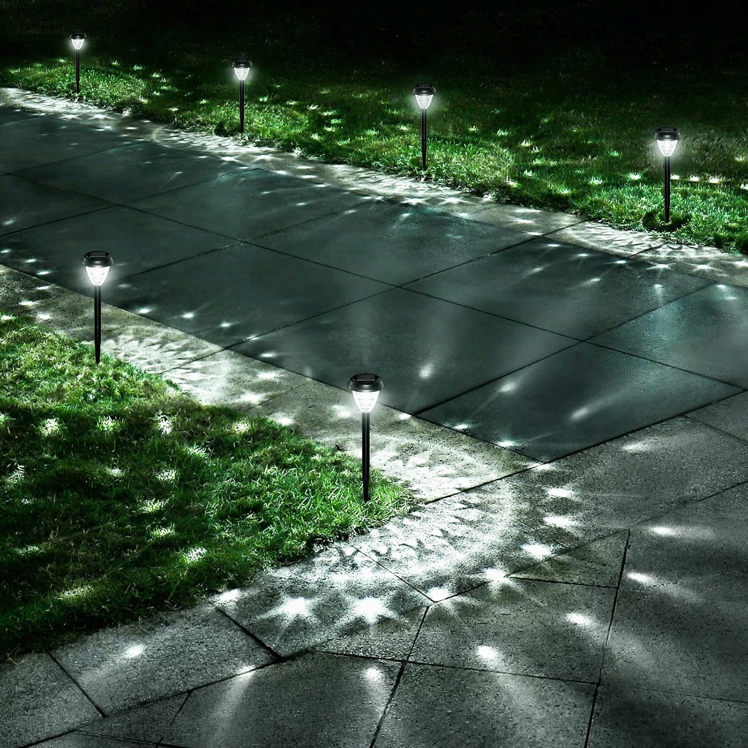 6 Pack LED Solar Garden Lights, Outdoor Decorations, Garden Decor for Yard 3tds gallery