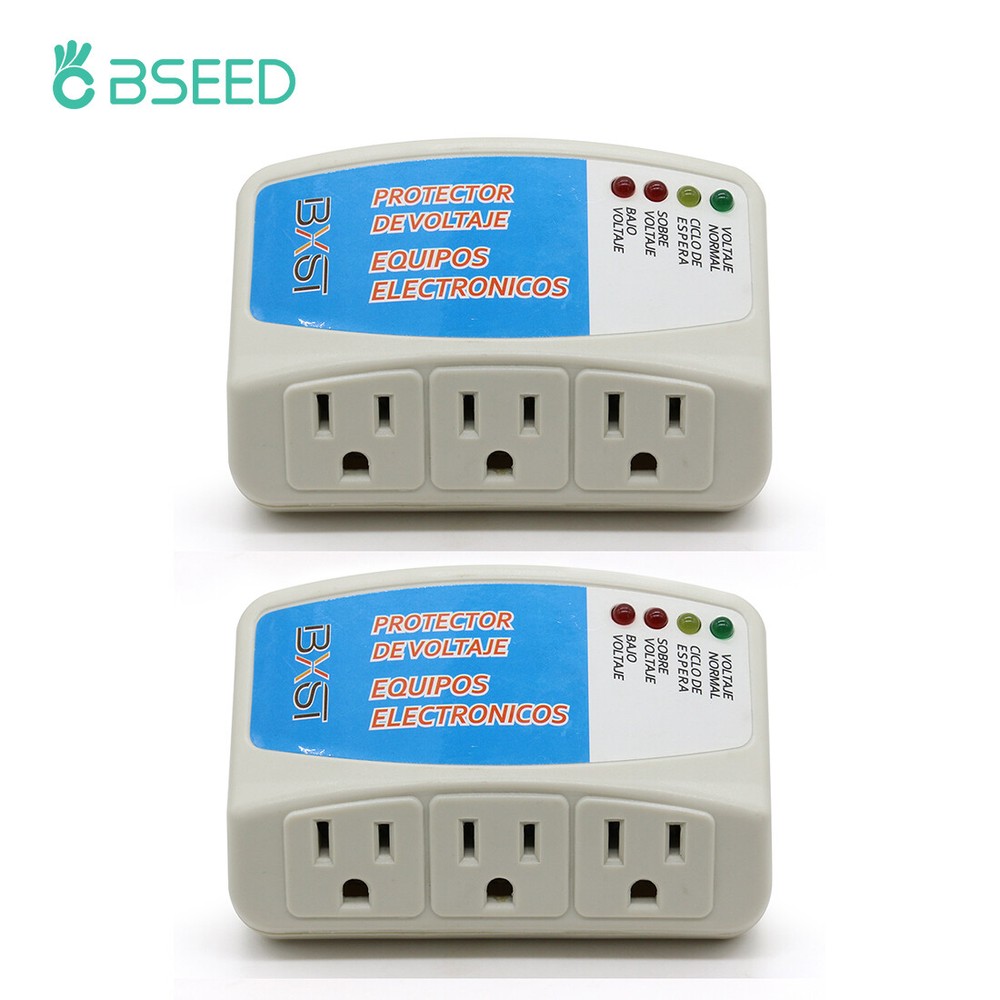2Pcs US Voltage Power Surge Protector Refrigerator Brownout Appliance Sockets