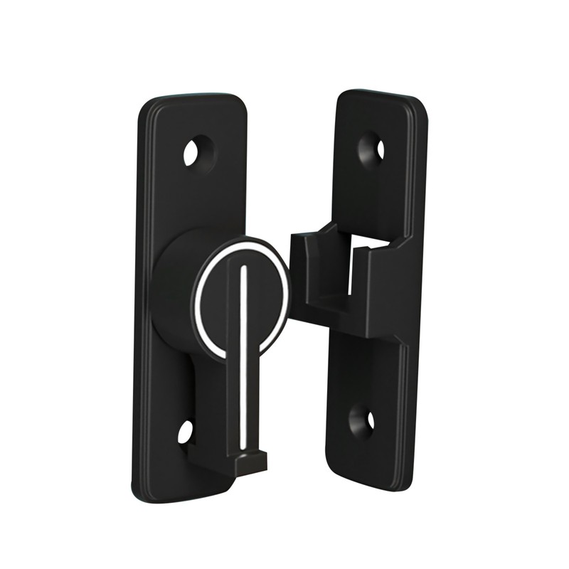 90° Keyless Interior Door Bolt Luminous Surface-mounted Room Door Latch p gallery