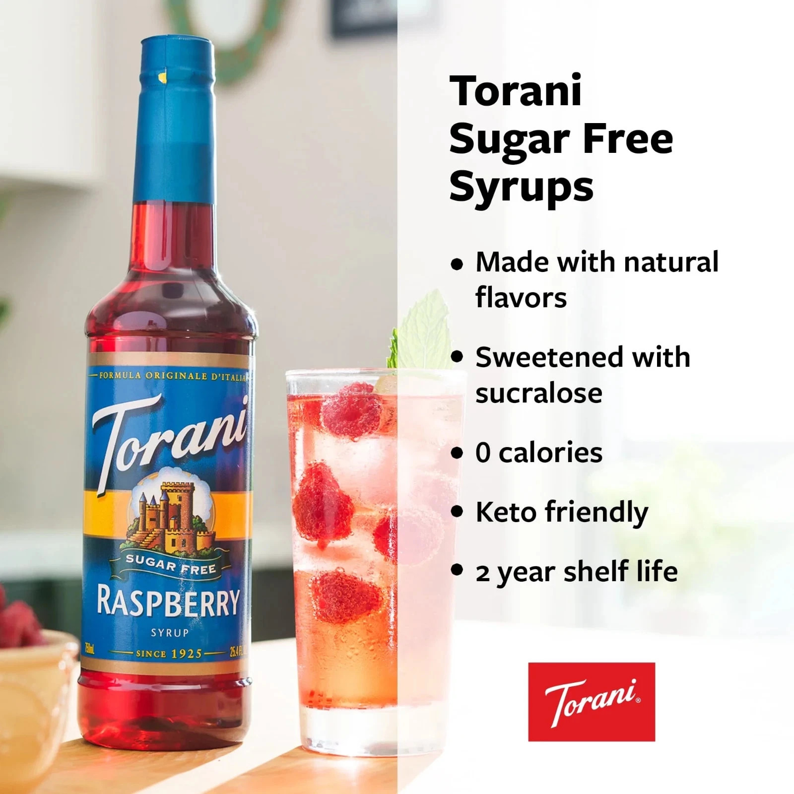 Torani Sugar Free Peach Flavoring Syrup, 25.4 fl oz gallery