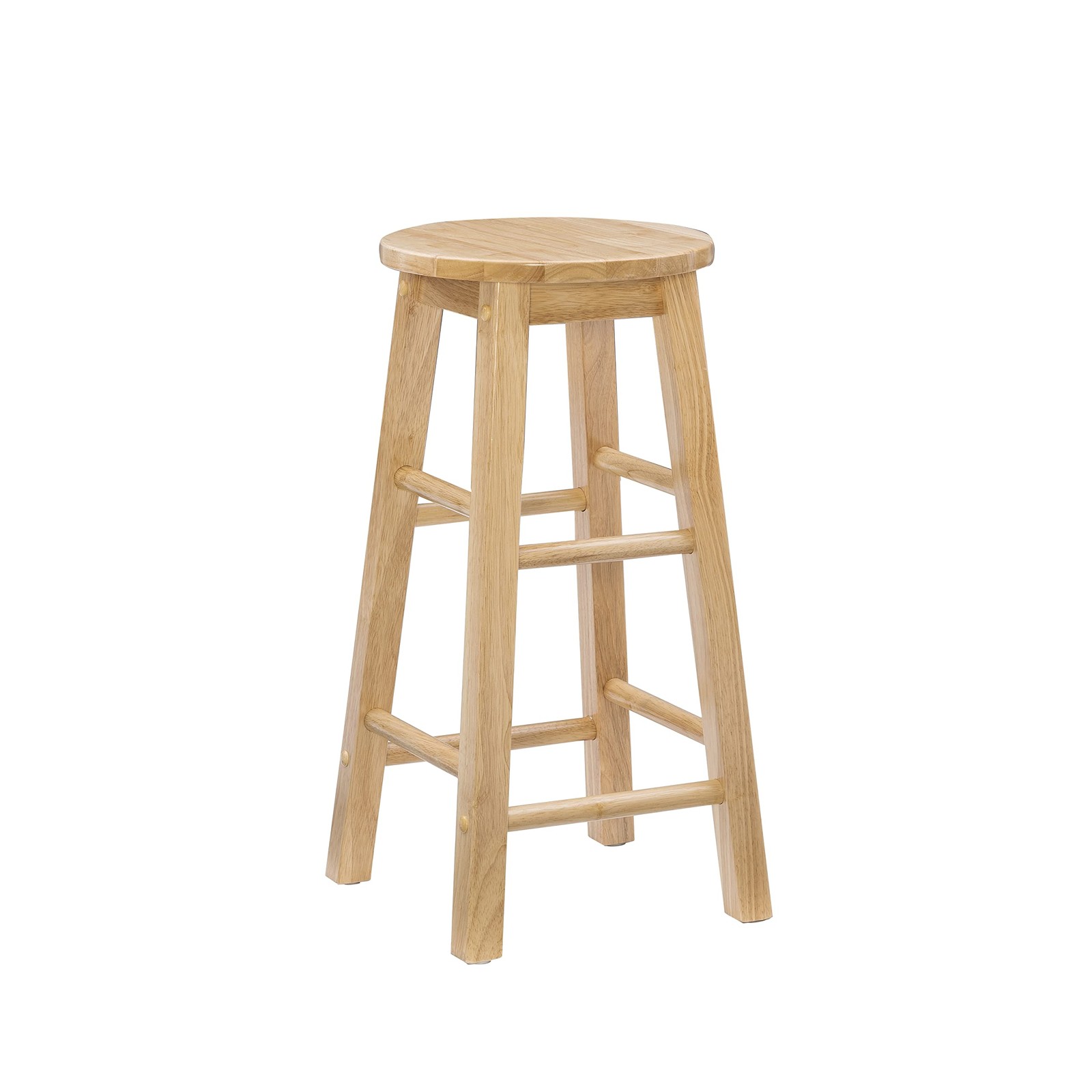 Linon Natural Barstool with Round Seat, 24-Inch 24 inches, natural gallery