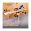 WORKESS Portable Miter Saw Stand with 6.75 in Wheels 330 lbs Load Capacity He... gallery