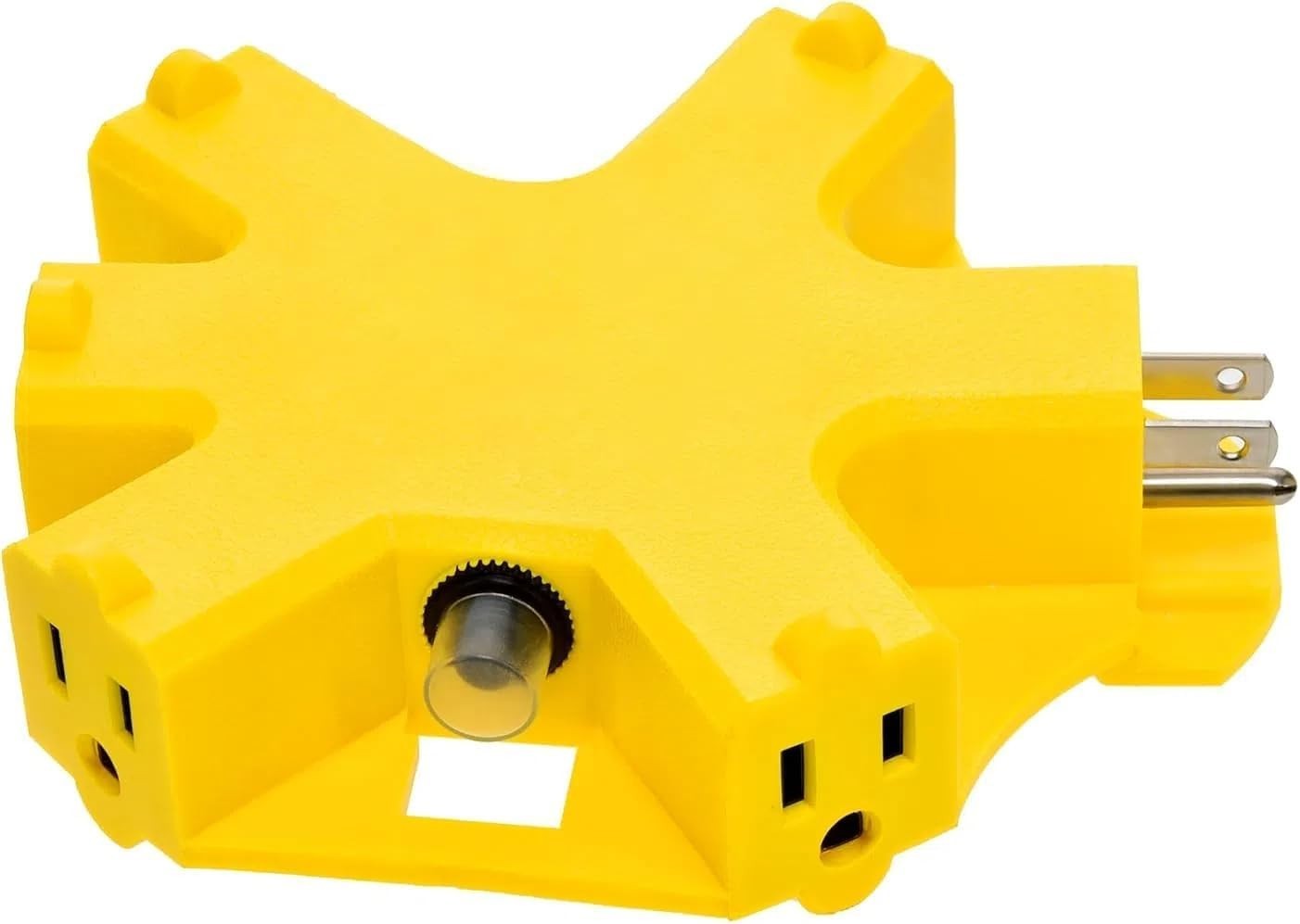 CP Outdoor Extension Cord Adapter 5-Outlet Power Hub 15A 1875W Circuit Breaker gallery