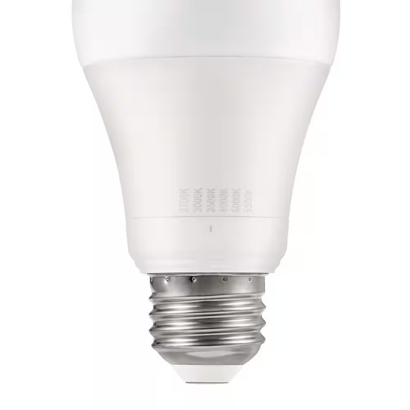 60-Watt Equivalent A19 E26 Base Dimmable LED Light Bulb with Selectable Color Te gallery