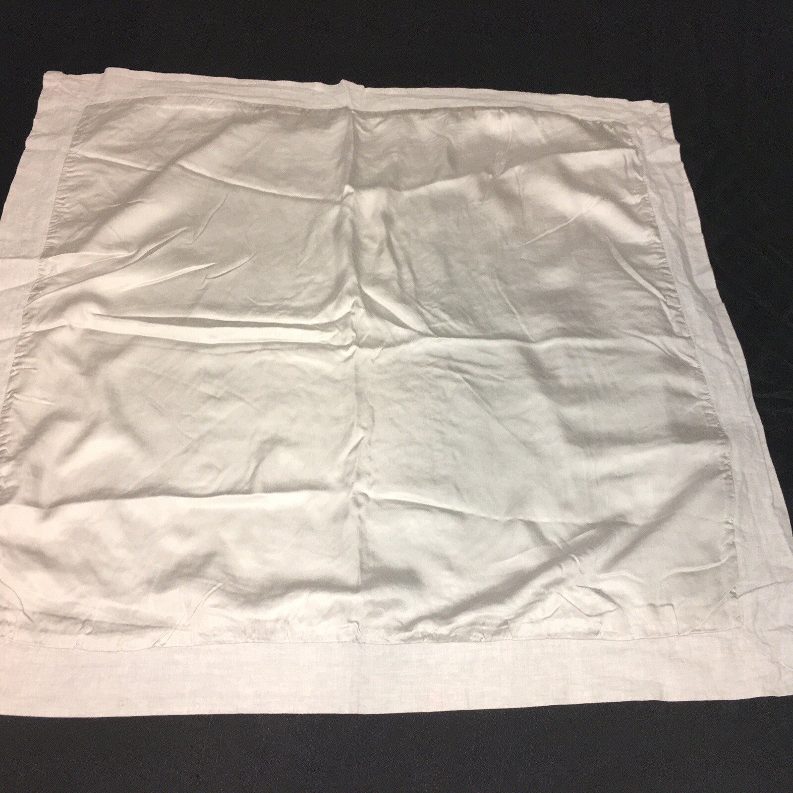 Pottery Barn Gray Mist Linen Tencel Lyocell Trim Euro Pillow Sham Pair Linen gallery