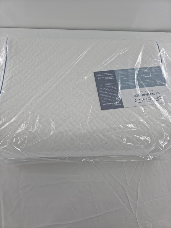 Tempur-Pedic Serenity Memory Foam Bed Pillow 20x15in White gallery