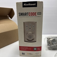 Kwikset SmartCode 888 Deadbolt Smart Lock Satin Nickel 98880-004