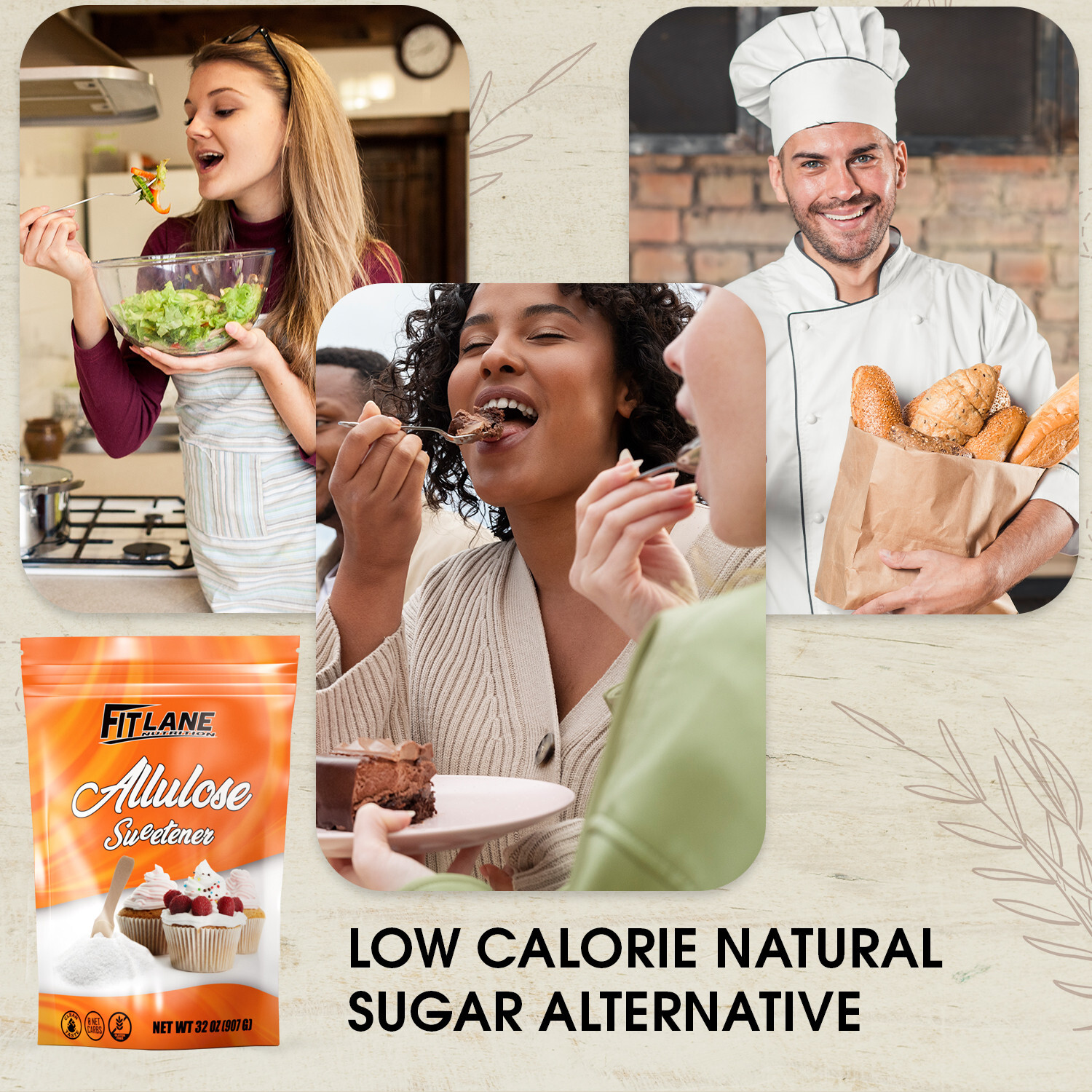 Allulose Sweetener 4 LBS, 100% Pure Zero Net Carb Natural Keto Sweetner gallery