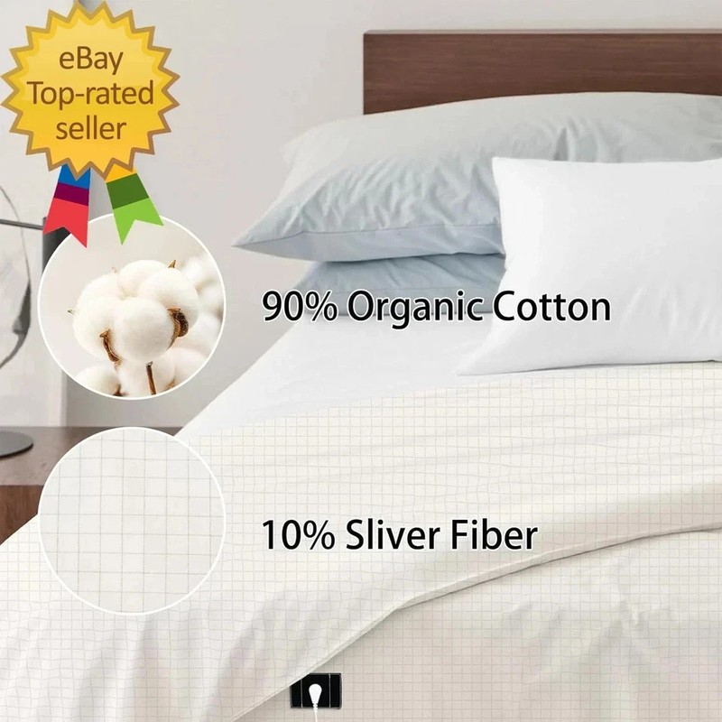 Grounding Sheets Grounding Well Bed Sheets10% Silver Fiber Grounding Flat Sheet gallery
