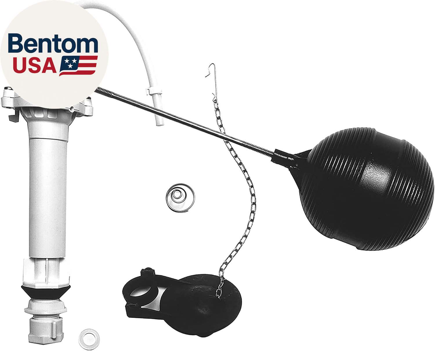 Complete Toilet Repair Kit, Fill Valve, Flapper, Rod, Float Replacement (80816), gallery
