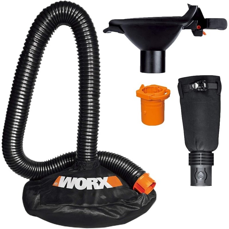 Universal Leaf Blower Vacuum Adapter Hose 8-16FT W/ Mesh Hood Yard Cleanup New