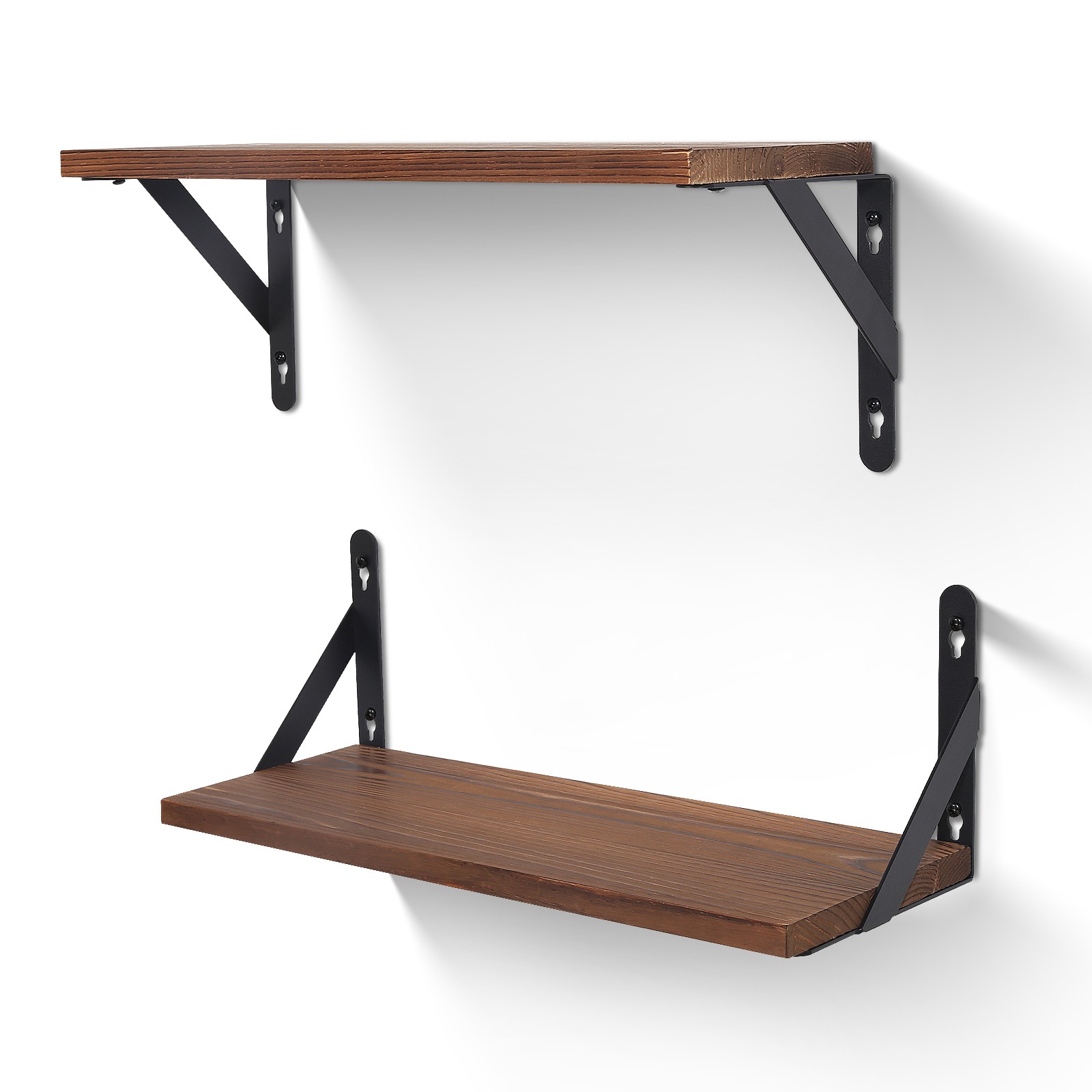 Uten 2PC Wall Mounted Floating Shelves For Bedroom Kitchen-30kg Capacity,Wooden gallery