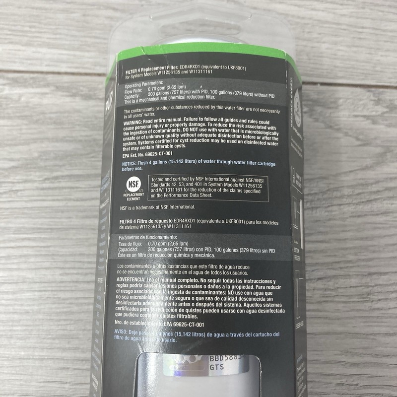 Everydrop by Whirlpool Ice and Water Refrigerator Filter 4 EDR4RXD1 OEM NEW gallery