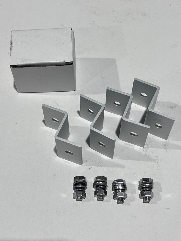 Solar Panel Z Bracket Mount Mounting Set RV Boat Off Grid Z Brackets Kit NEW gallery