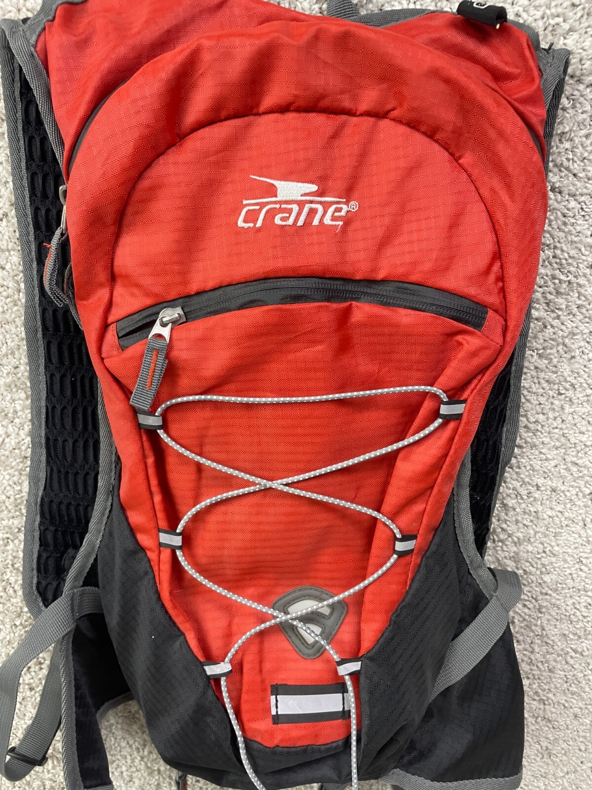 Crane Sports Hydro Backpack Padded Quilted Back Panel Reflective Ribbon Loop 2