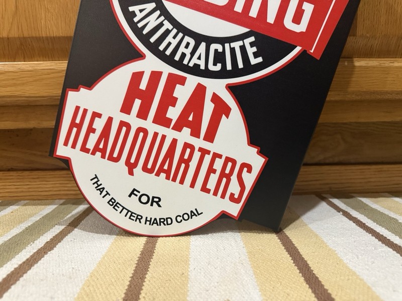 Famous Reading Anthracite Flange Sign Double Sided Coal Vintage Style Wall Decor gallery